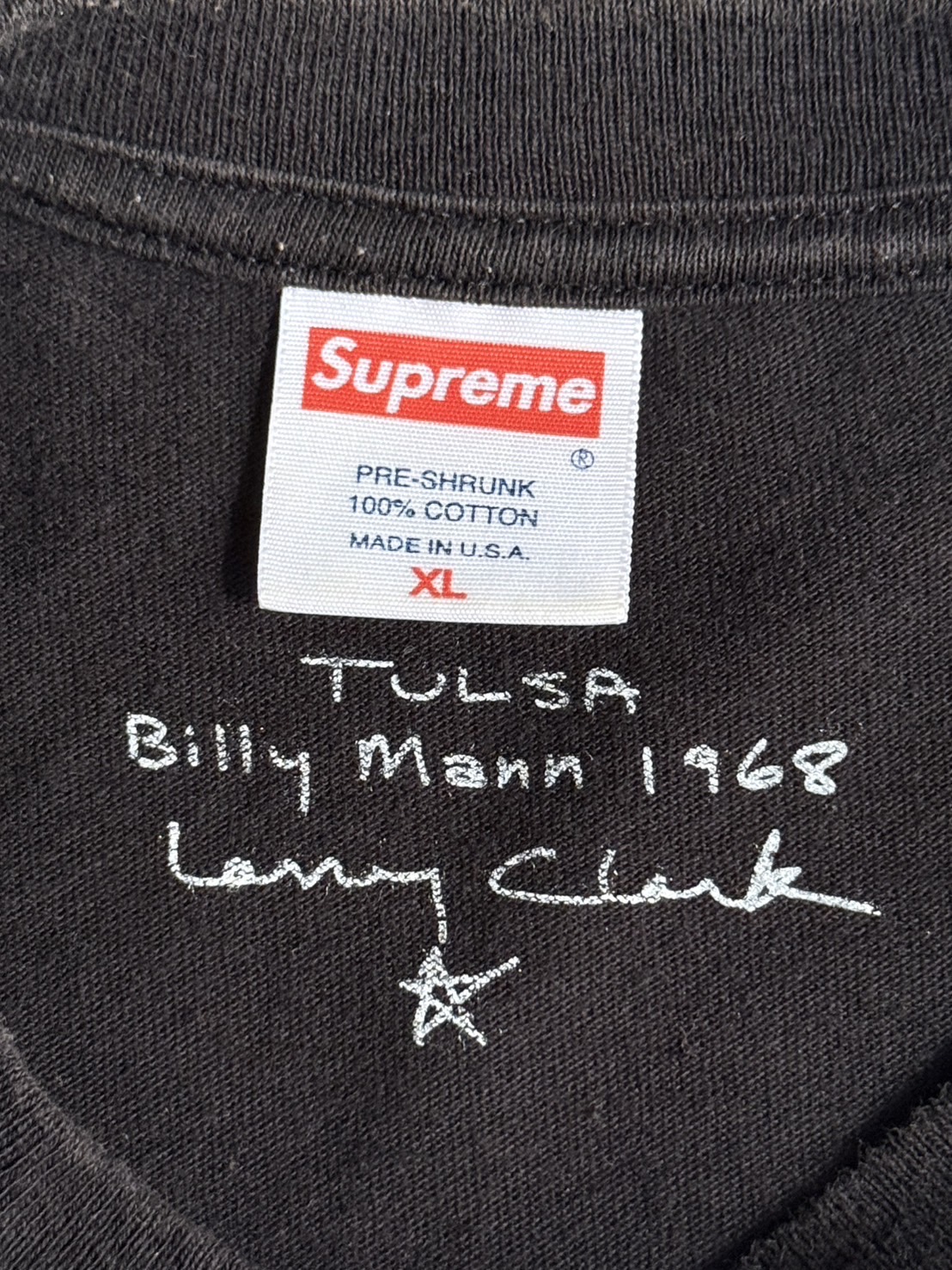 2005 Supreme × Larry Clark TULSA Billy Mann Tee - blue room
