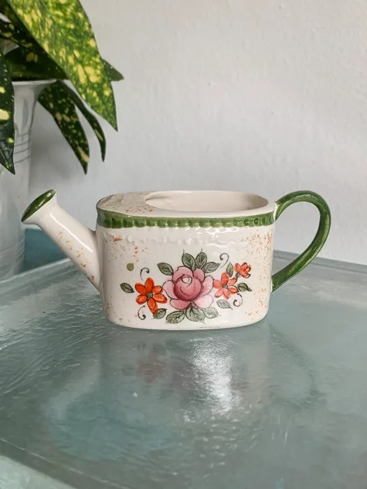 オランダ 80s ジョウロ 陶器 置物・小物入れ ヴィンテージ | Blue