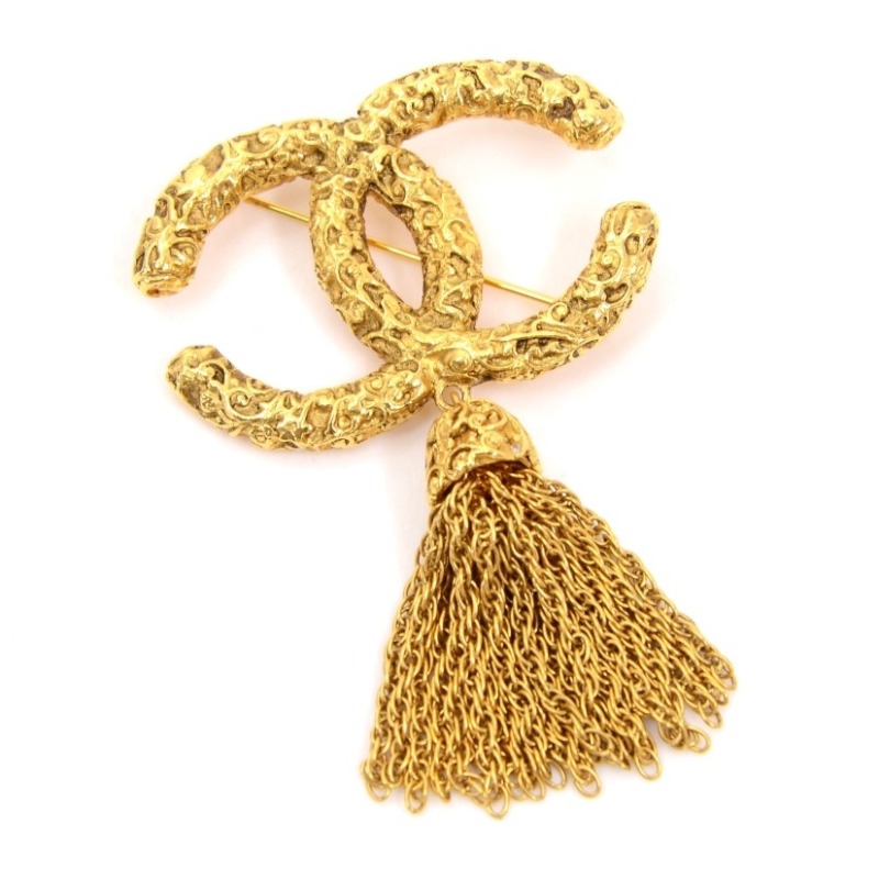 シャネル 1269 ココマーク ブローチ GP ユニセックスCHANEL（シャネル