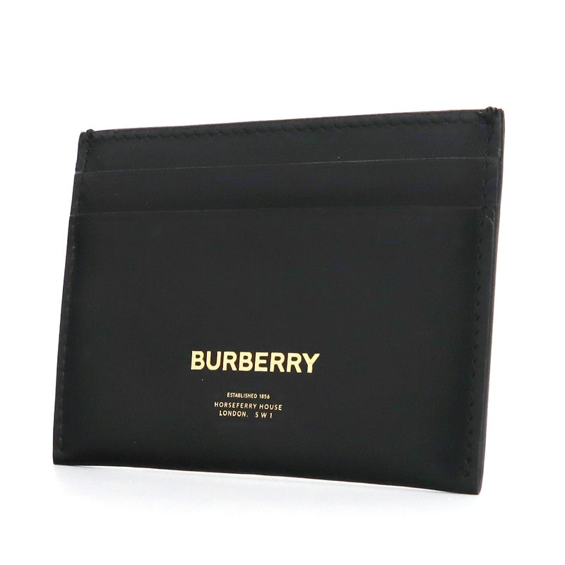 BURBERRY バーバリー 黒いレザー書類ケース A4サイズ 【公式通販】