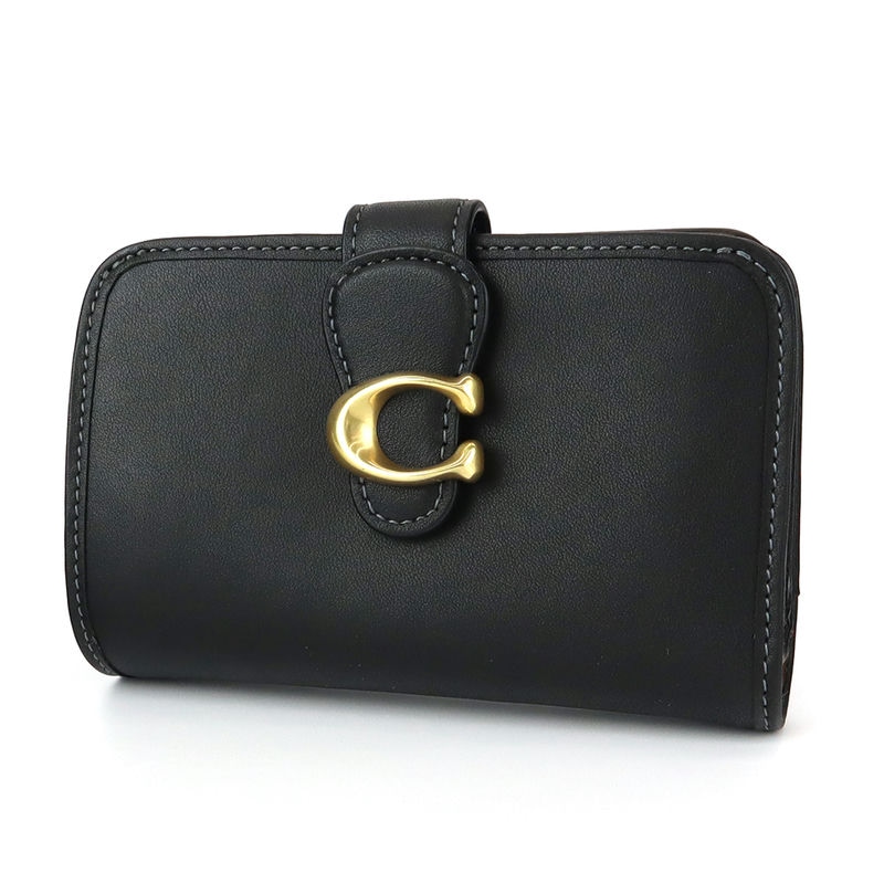 COACHコーチ高級スムースレザータビーミディアム二つ折り財布 タビー