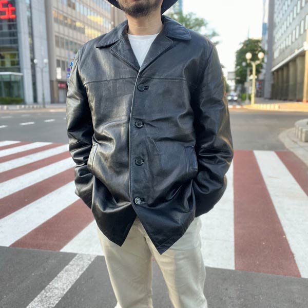 美品 WILSONS LEATHER レザー ジャケット 黒 XLT シンサレート着脱