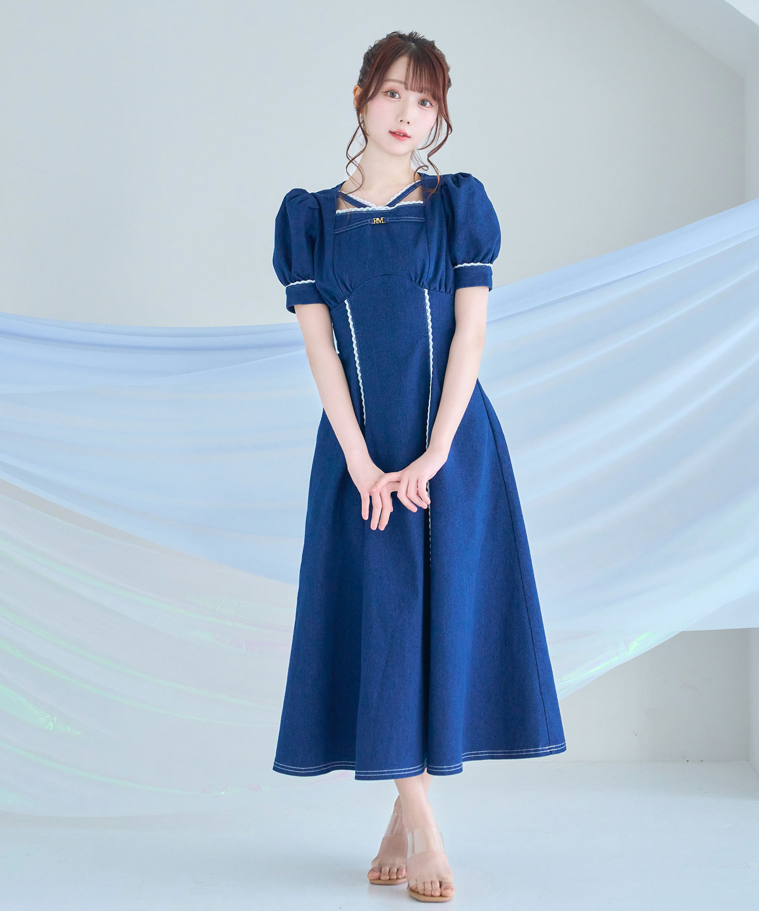 lace denim dress – BUNNY APARTMENT