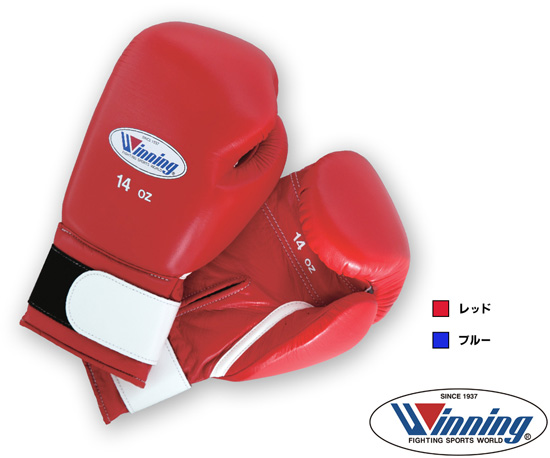 Winning ボクシンググローブ 14 oz 赤 ソフトタイプ Winning