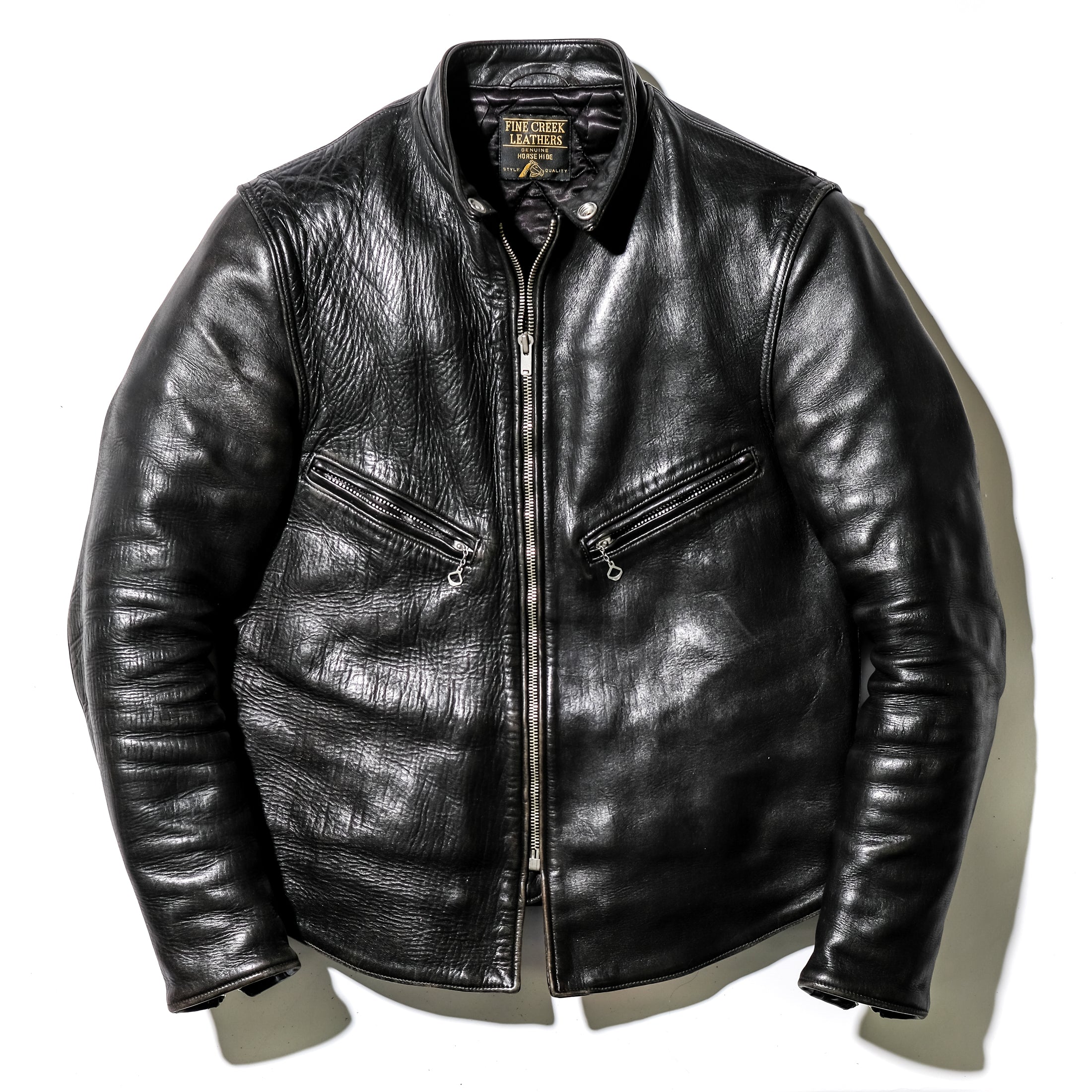 FINE CREEK LEATHERS シングルライダースジャケット BUD38 ファイン