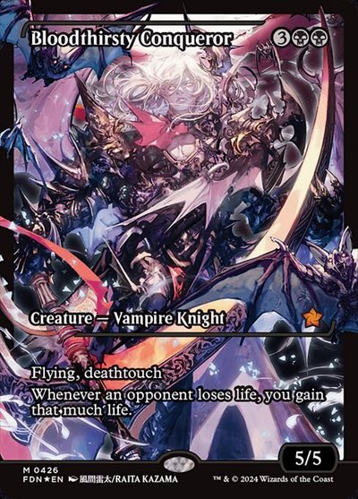 MTG FDN 血に飢えた征服者 4枚 foil 拡張 ファウンデーションズ 日