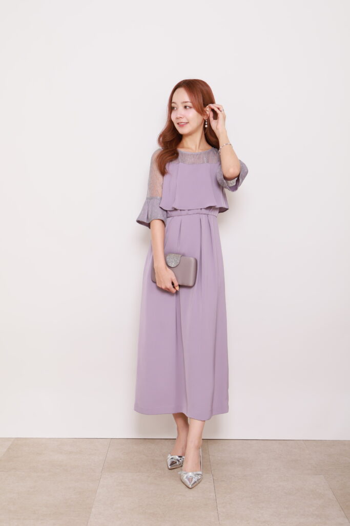 ラベンダー・パープル系ゲストドレス | 横浜で結婚式のパーティドレス