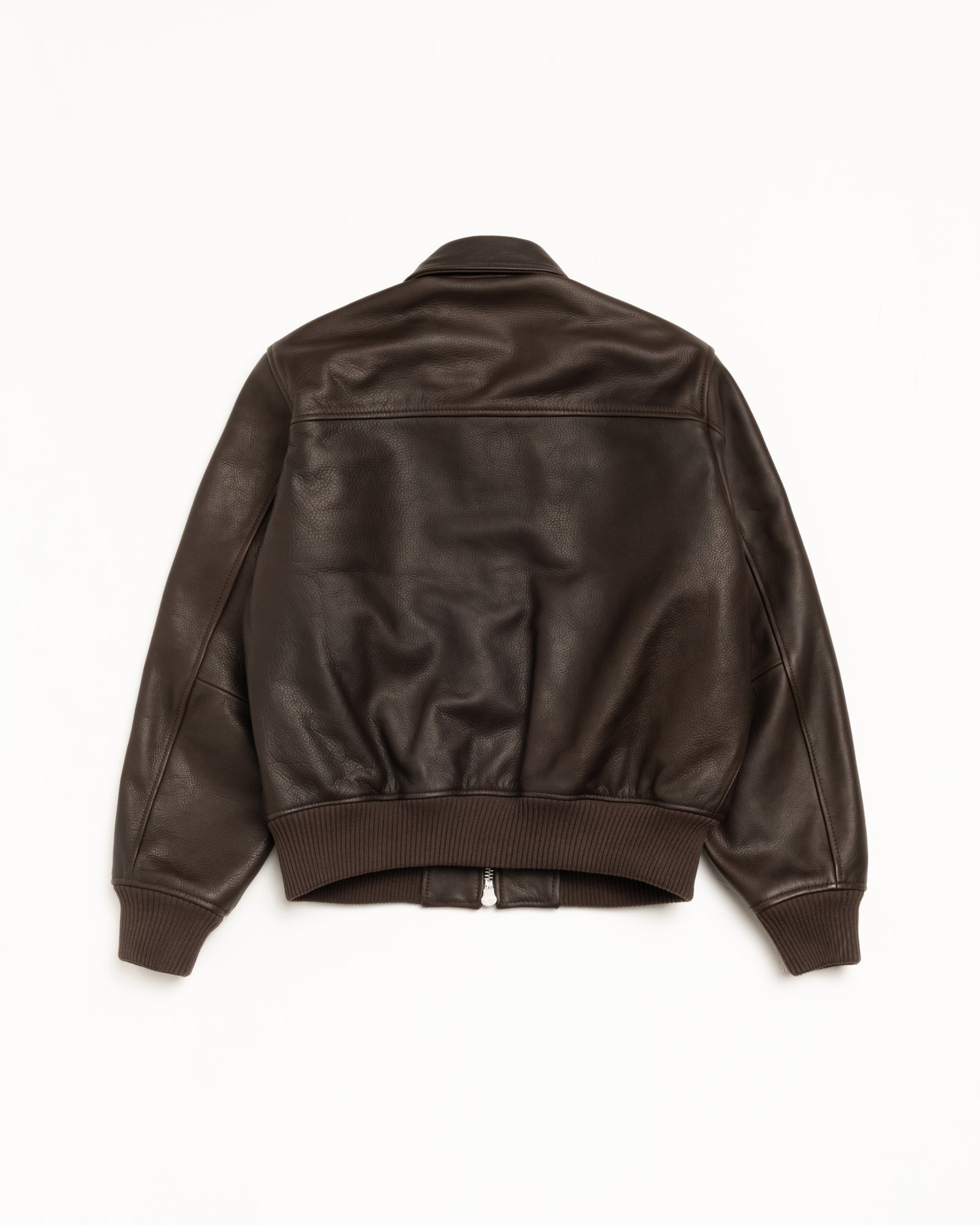 Leather Flight Jacket – Dark Brown | Outerwear | Stüssy Canada