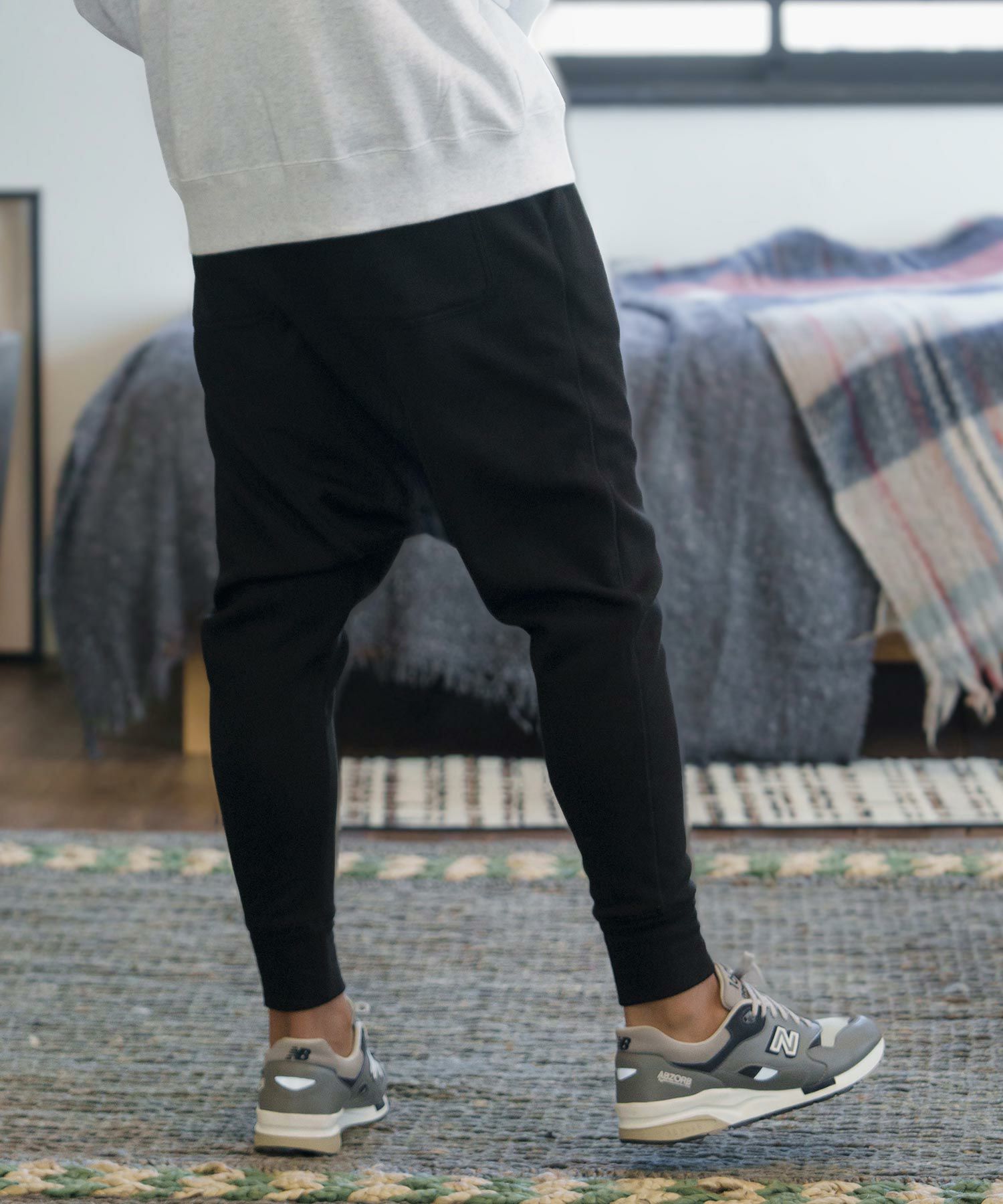 60%OFF【CAMBIO(カンビオ)】Back Shaggy Sweat Sarouel Pants サルエル