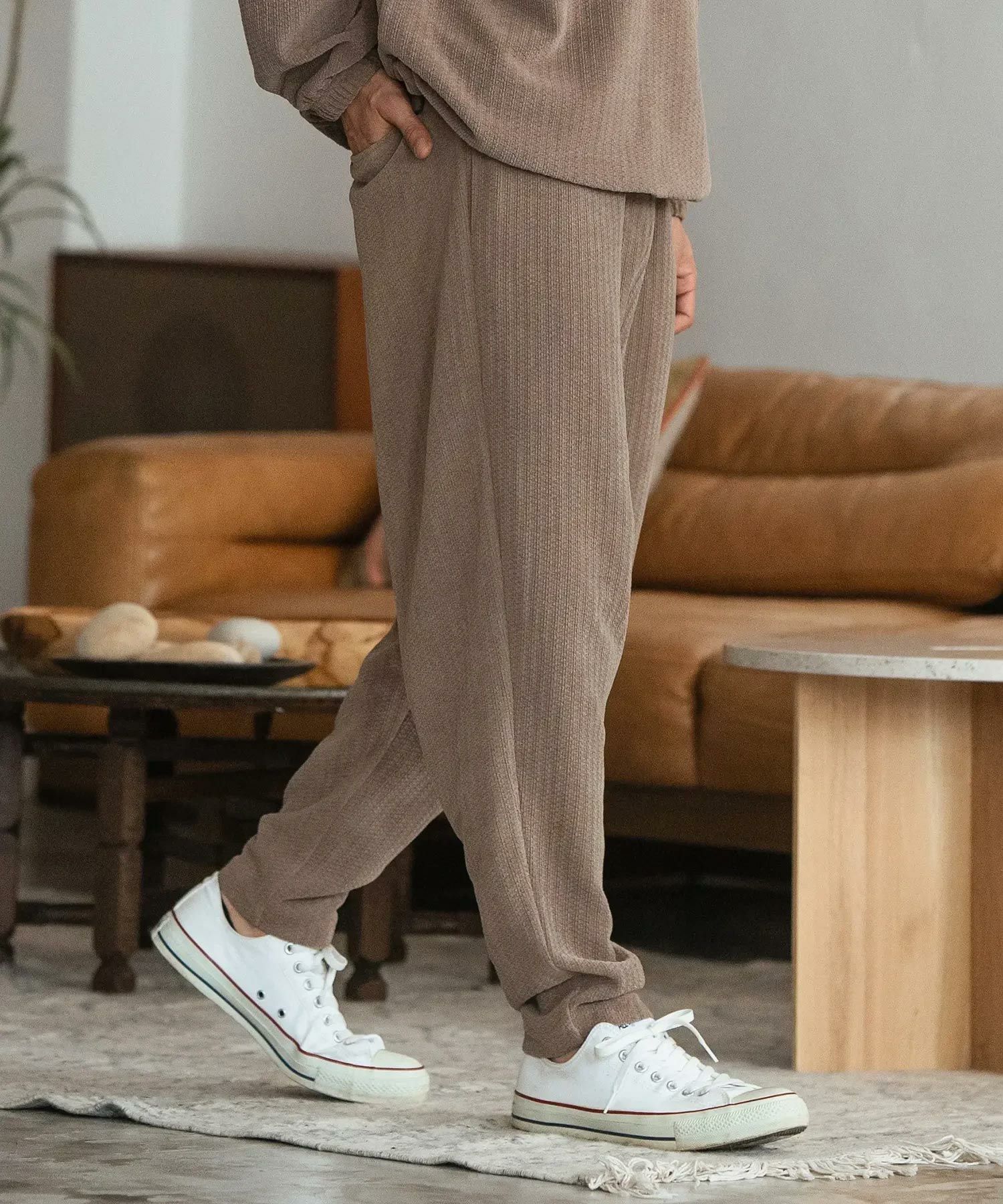 50%OFF【CAMBIO(カンビオ)】Side Line Sarrouel Cut Pants サルエル