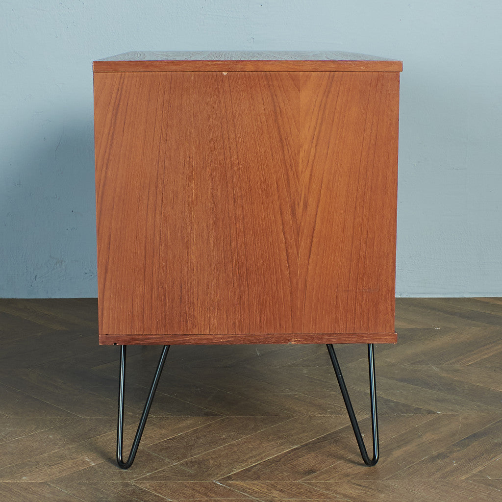 ヴィンテージ レコードキャビネット / カスタム アイアンヘアピン