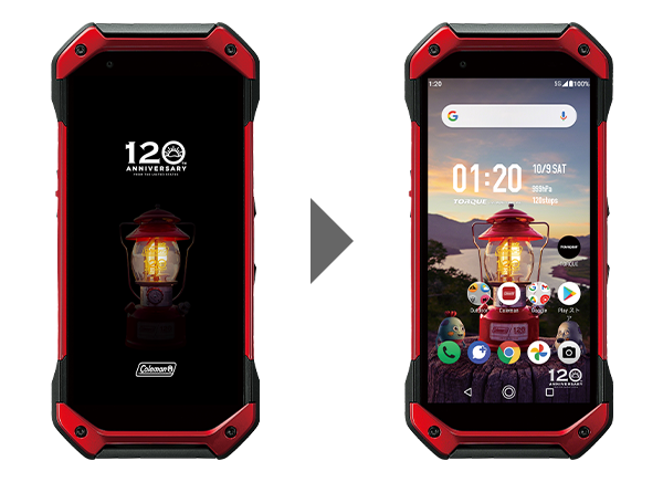 コールマンコラボの5GスマホTORQUE 5G Coleman LIMITED au向けで登場