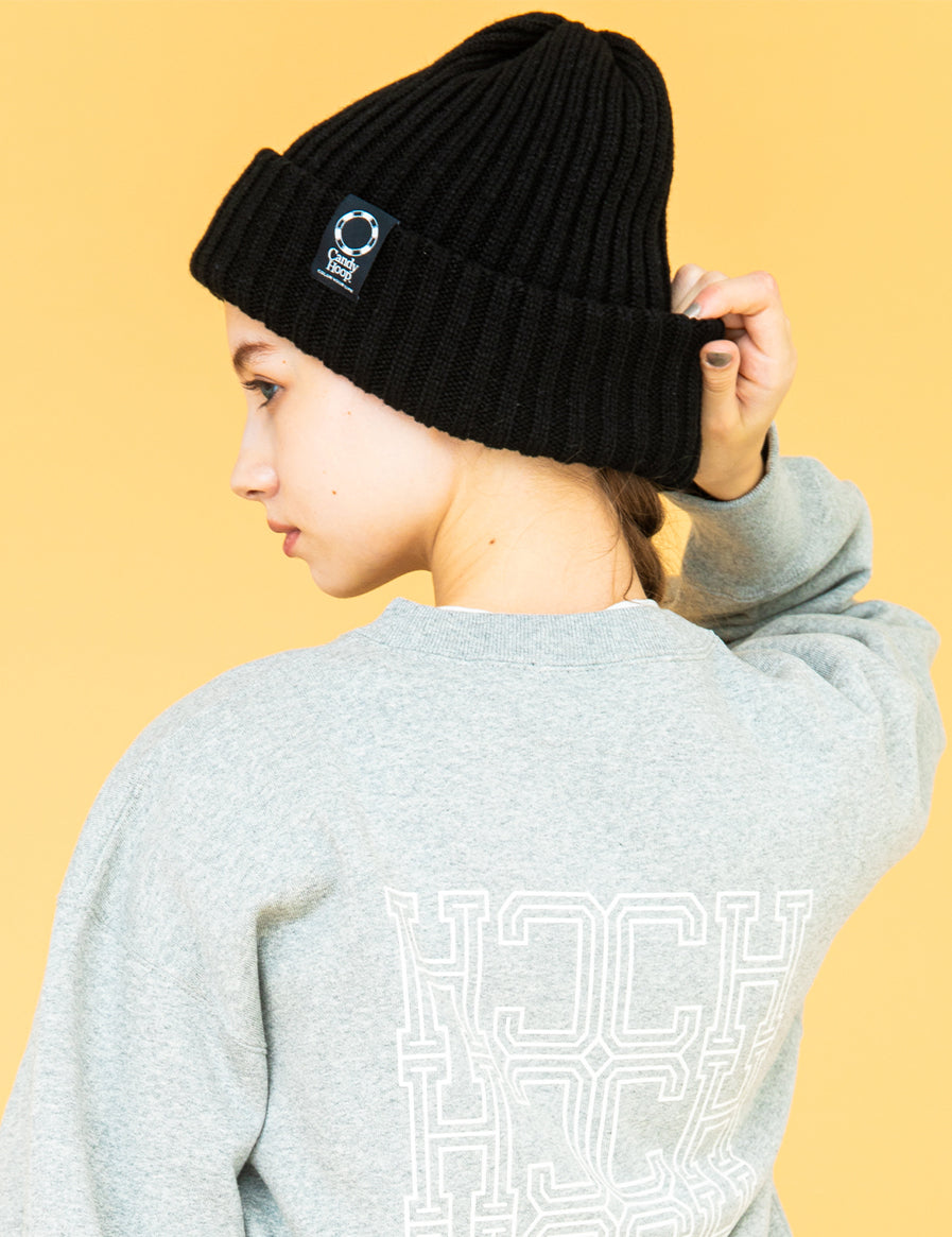 CANDY HOOP × CA4LA KNIT CAP (BLACK)