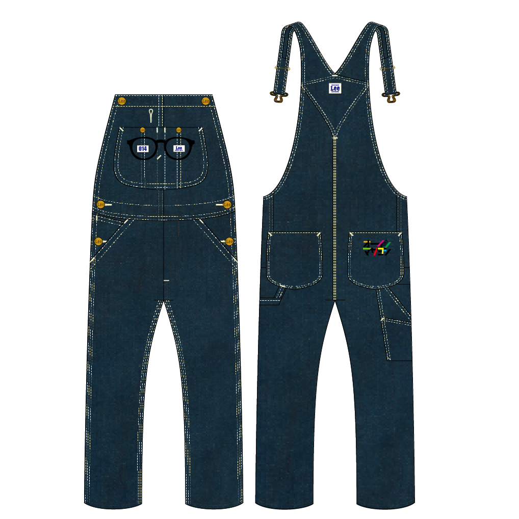 オーイシマサヨシ×Lee コラボ／オーバーオール Lサイズ | きゃにめ