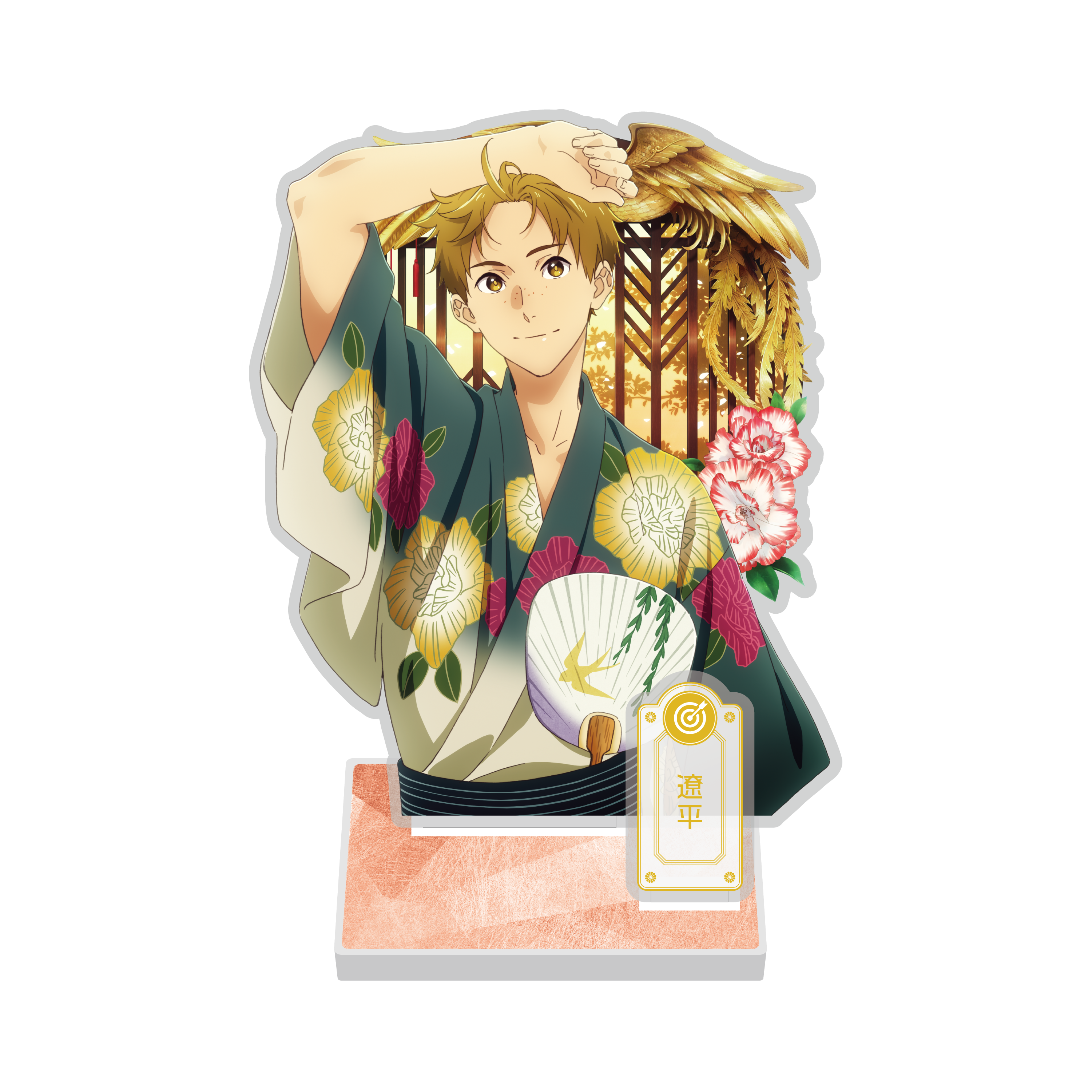 絵画、アクリル画、F8号、妙義山の岩山に立つ男 佐原聖春 絵画