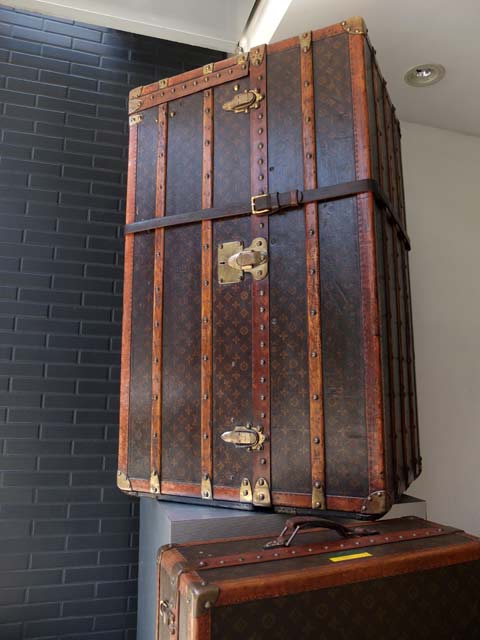 ヴィンテージルイヴィトン大型トランク鍵ありスーツケース