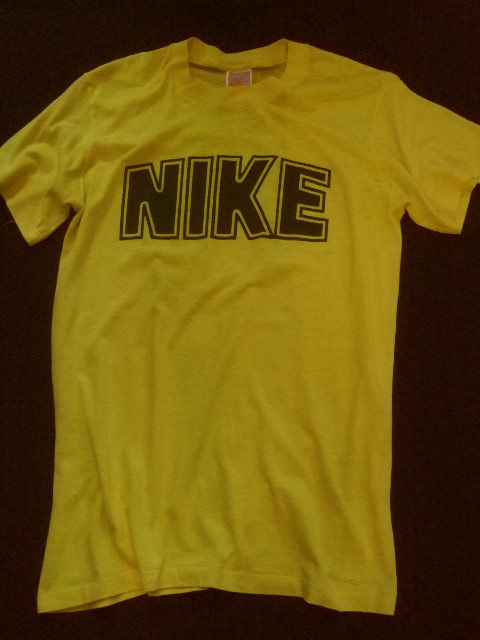 入手困難 NIKE ナイキ 80's ビンテージ Tシャツ イエロー USA製 NIKE