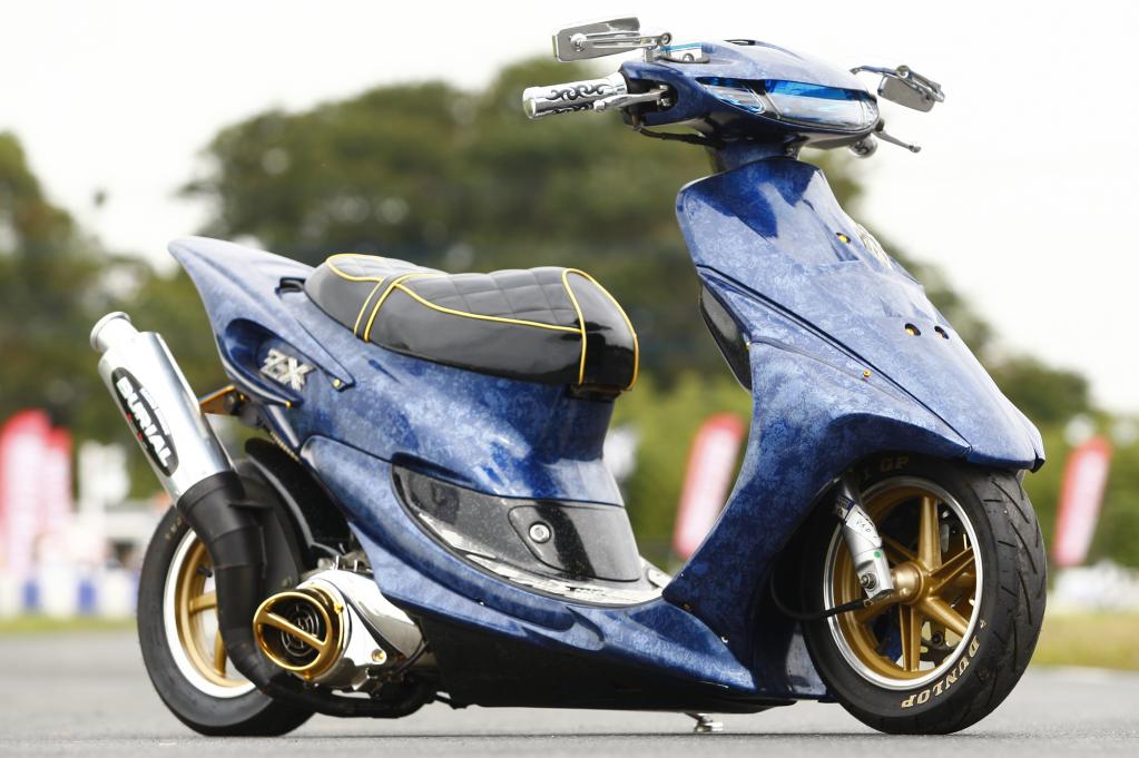 ライブディオ 紫紋テールカウル ライブDIO ZX ロング テールカウル 紫