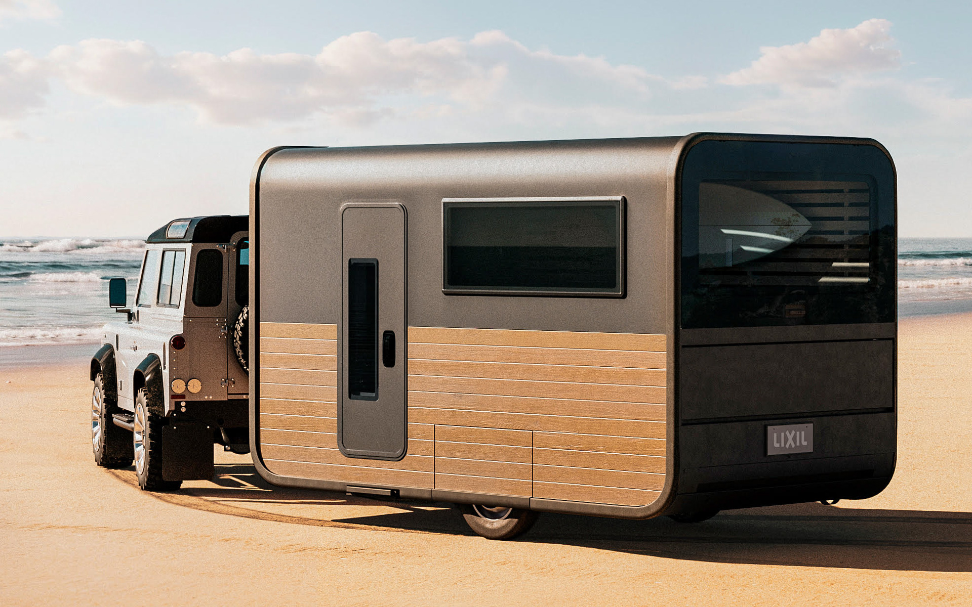 LIXILとKWORKS、365日活用できるキャンピングトレーラー「ミオスペース