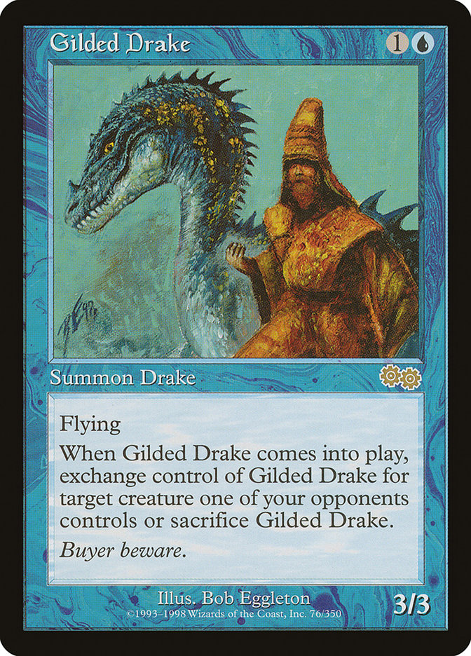 MTG】金粉のドレイク/Gilded Drake【USG】 Gilded Drake · Urza's Saga