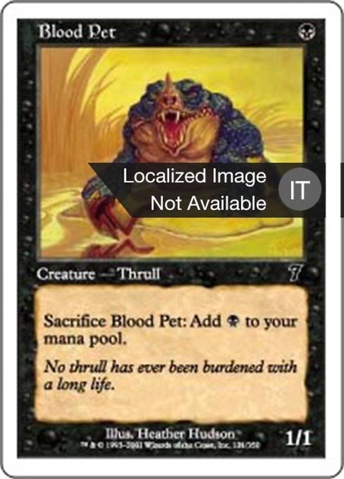 超美品】MTGブラッド・ペットBlood Pet foil Blood Pet · Seventh