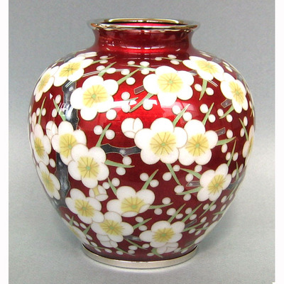 有線玉形赤透花瓶 | 安藤七宝店カタログサイト