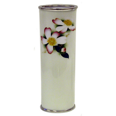 七宝焼 鶴文 花瓶 時代箱付 MSBY SAKURAYA】西洋アンティーク作品