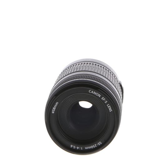 Canon EF-S 55-250mm f/4-5.6 IS Autofocus APS-C Lens, Black {58}