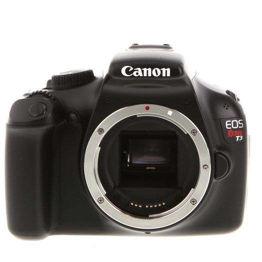 Canon EOS Rebel T3 DSLR Camera Body, Black {12.2MP}