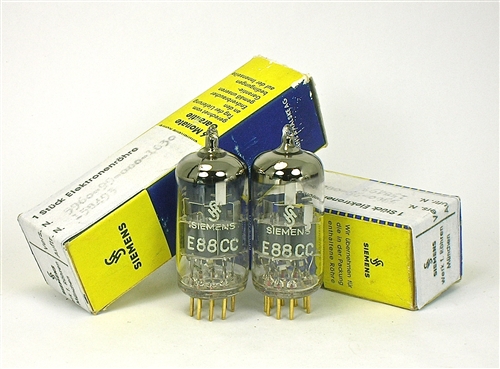 Siemens E88CC Grey Shields 真空管 2本セット1961 Siemens E88CC Grey