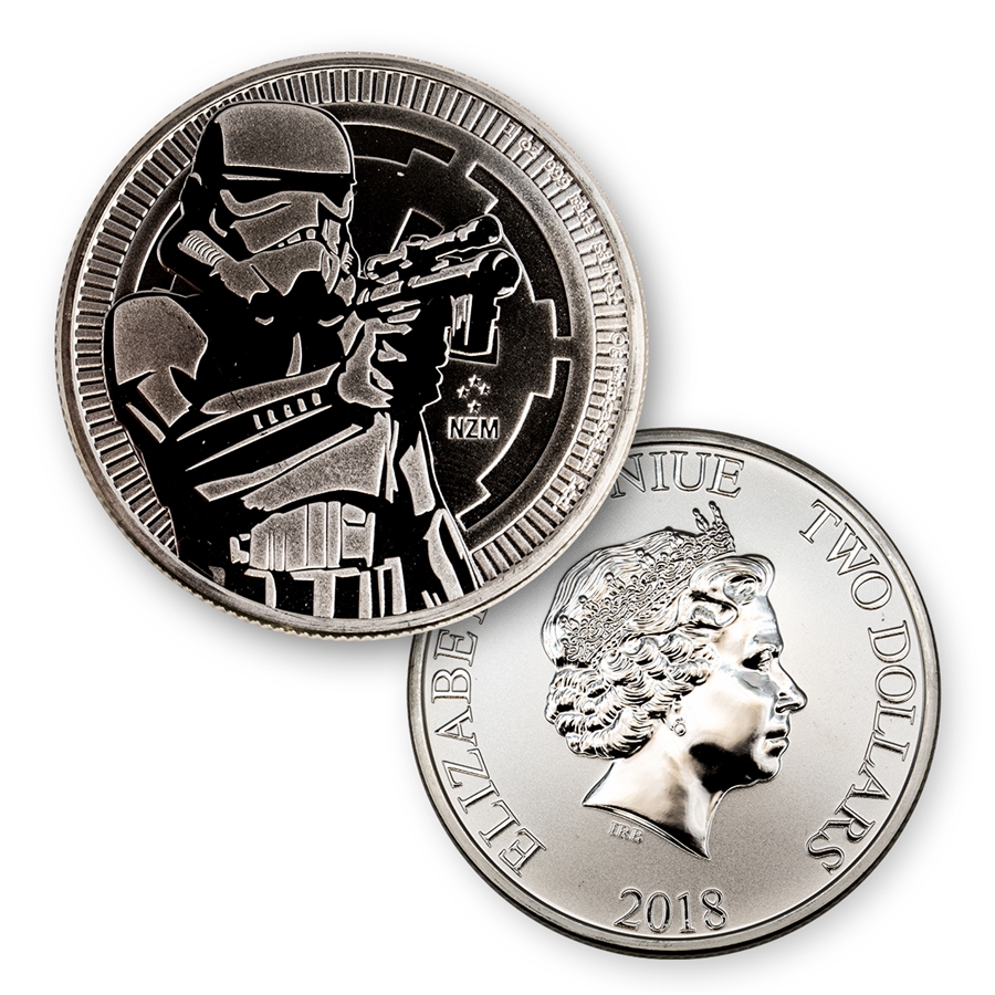 2018 Star Wars 1 oz Silver - Stormtrooper - Uncirculated