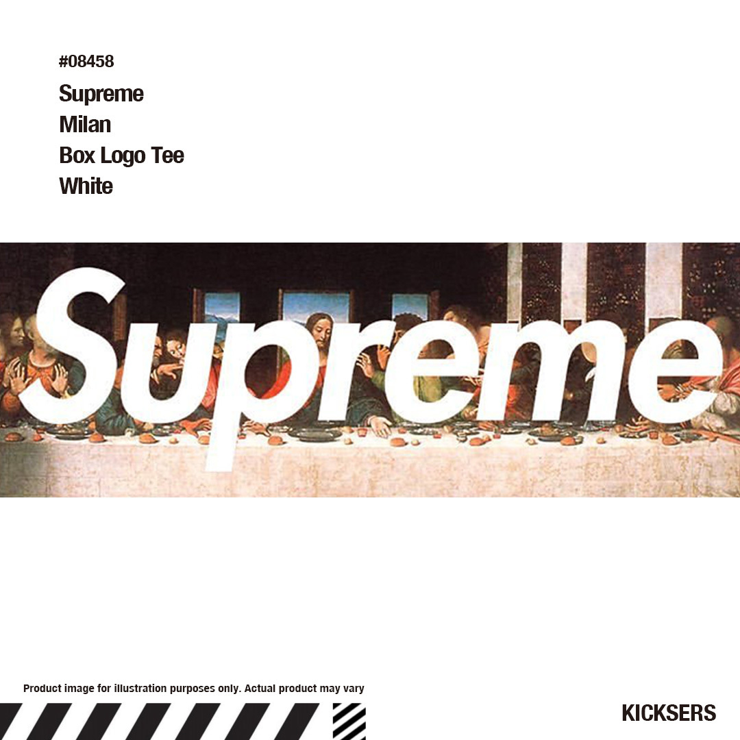 ミラノ限定ボックスロゴ 最後の晩餐 Supreme Milan Box Logo Tee