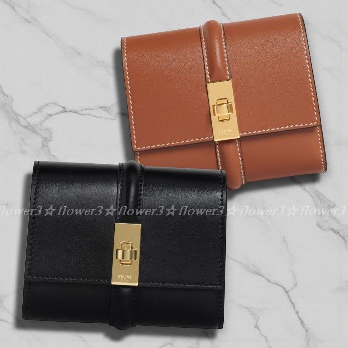 CELINE スモール トリフォールドウォレット 16 【すぐ届く】 (CELINE
