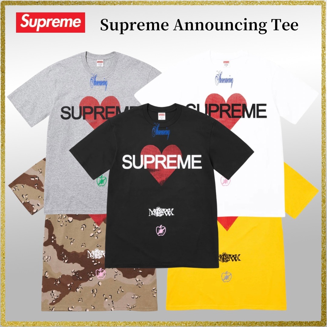 25SS】Supreme Announcing Tee シュプリーム (Supreme/Tシャツ
