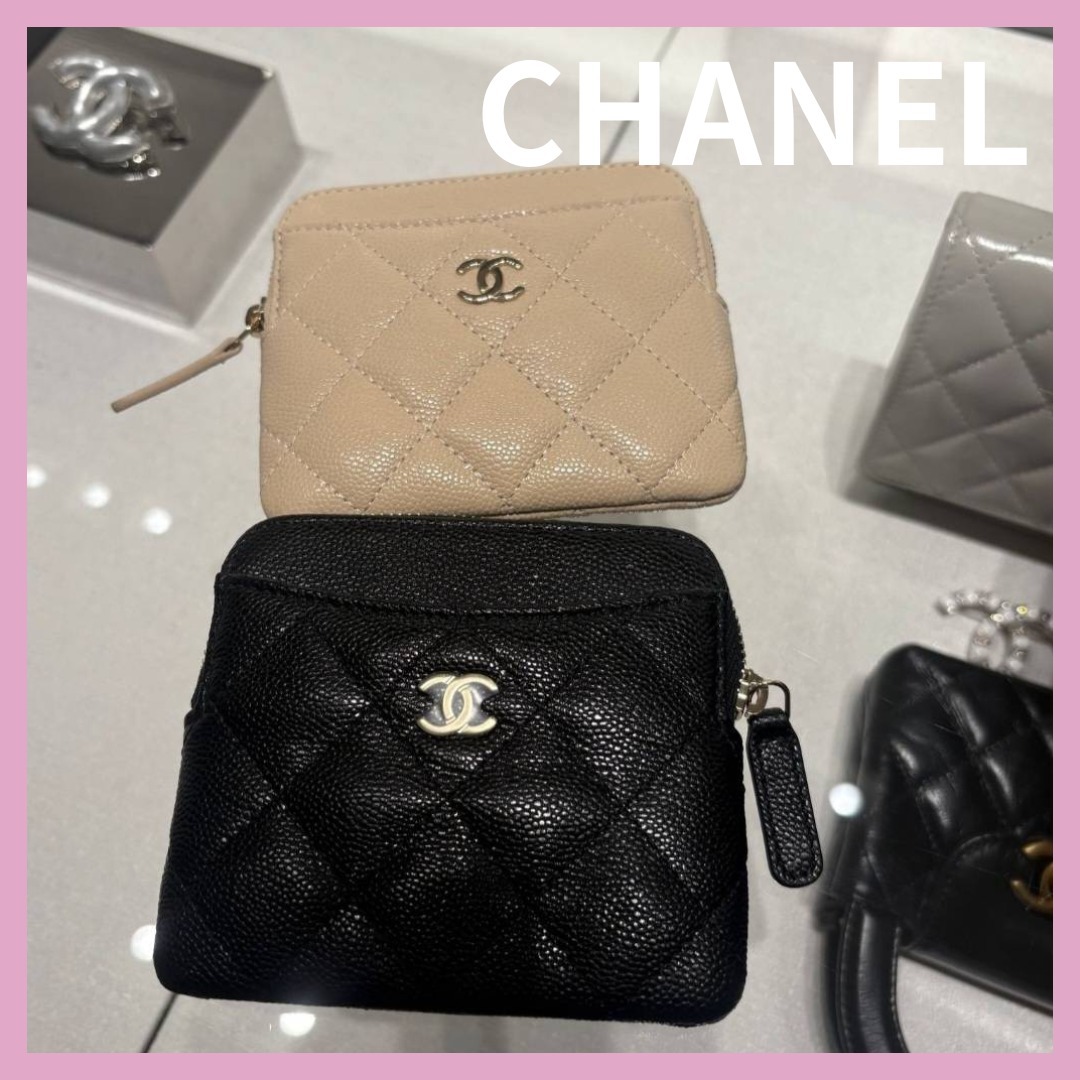 ミニ財布としても】CHANEL ジップコインパース