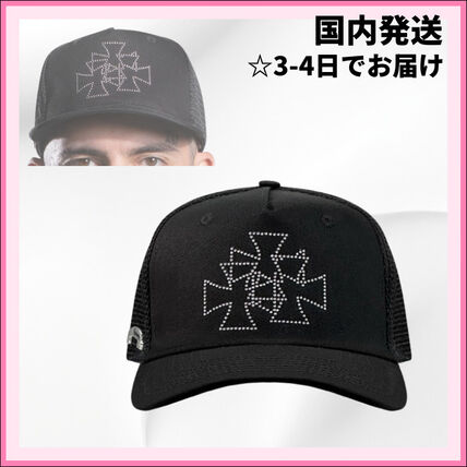 ブラック（黒）系 ASKYURSELF(アスクユアセルフ) キャップ(メンズ