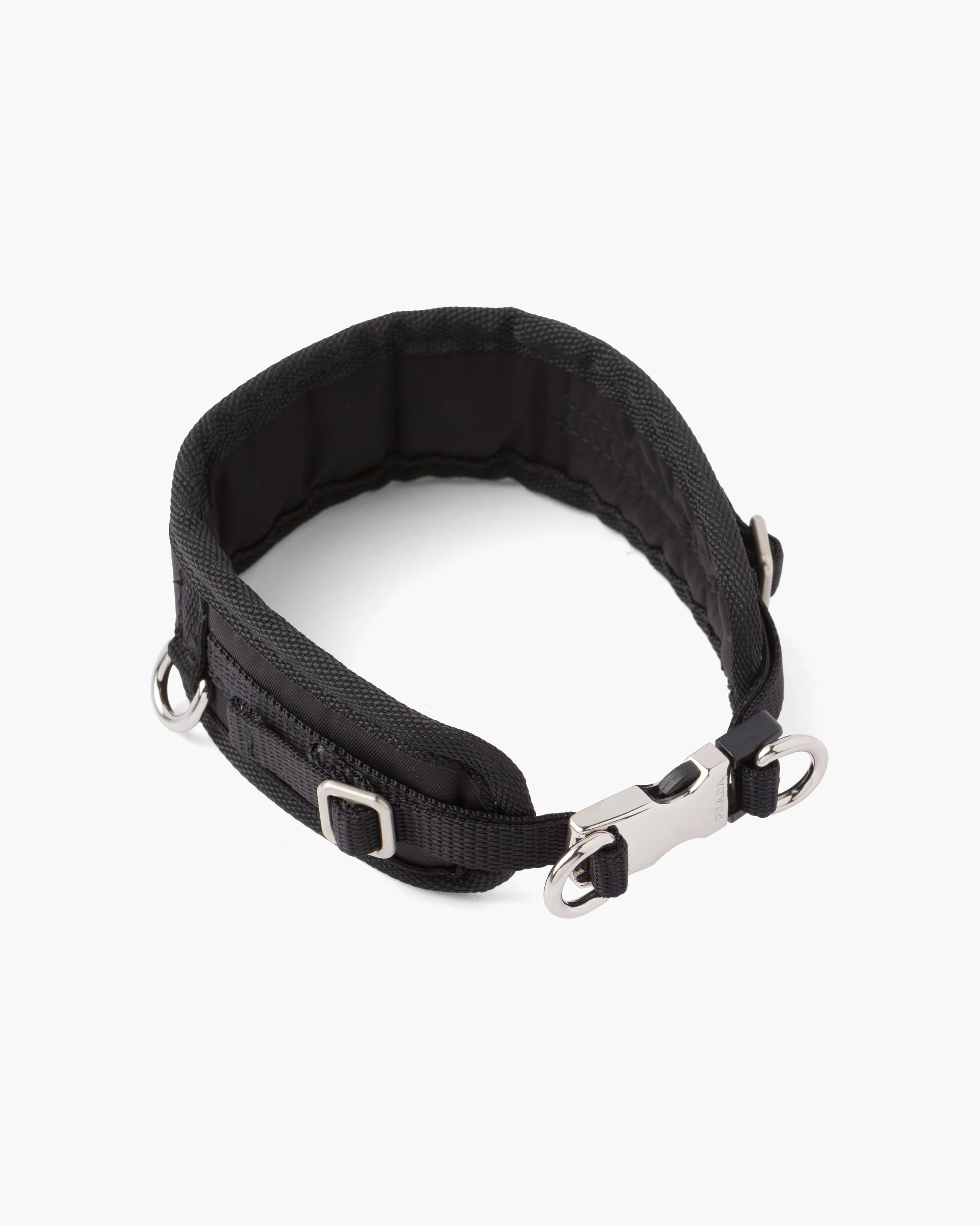 PRADA ナイロン製犬用首輪 黒