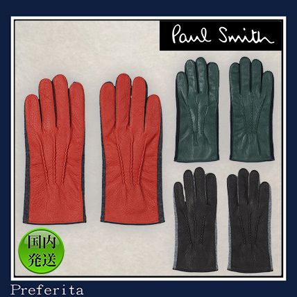 Paul Smith】レザーグローブ カラーブロック ギフト (Paul Smith/手袋