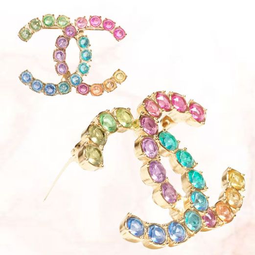 CHANEL キラキラストラス定番ブローチ新品2022 aw