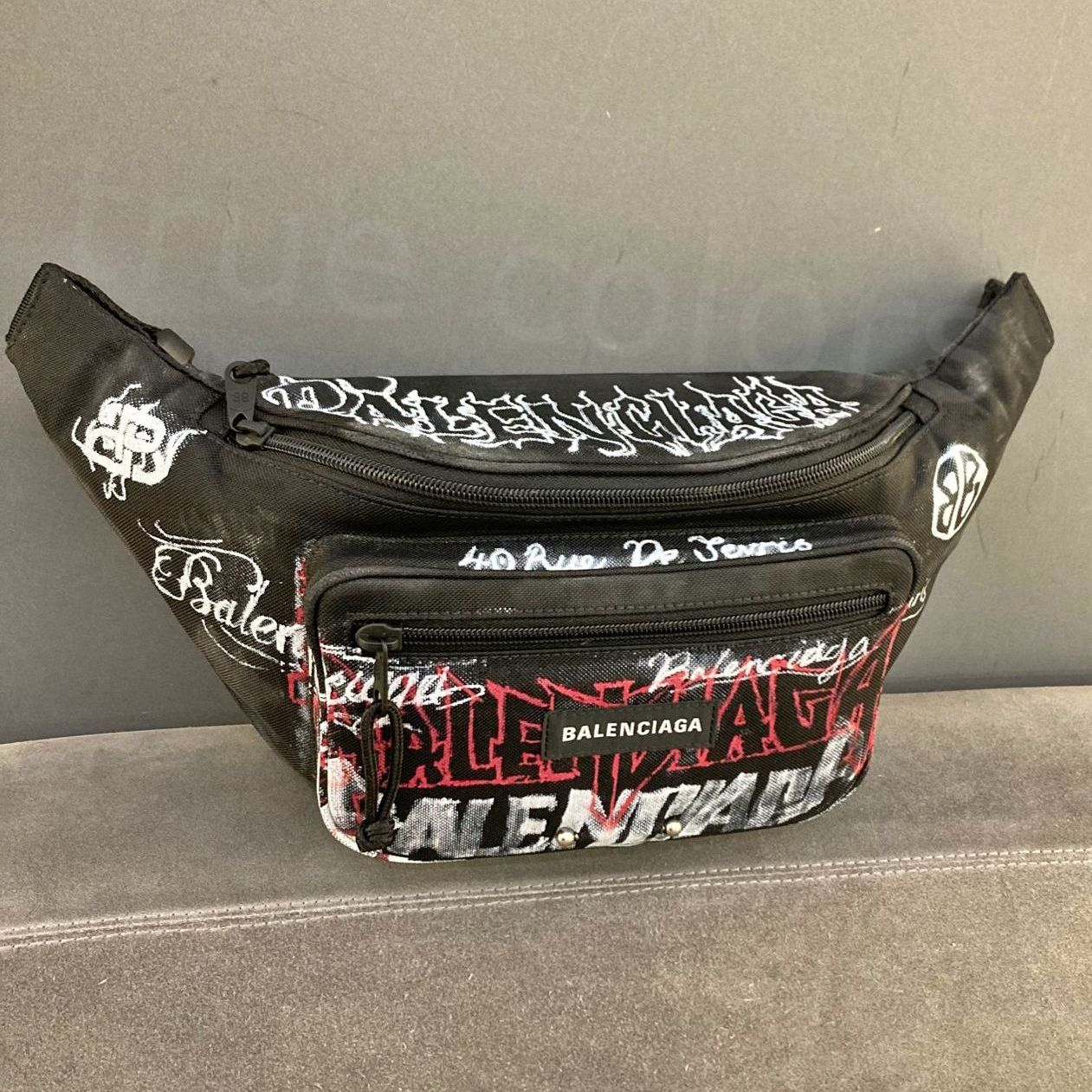 BALENCIAGA 24SS DIY metal オールオーバーロゴ ベルトバック