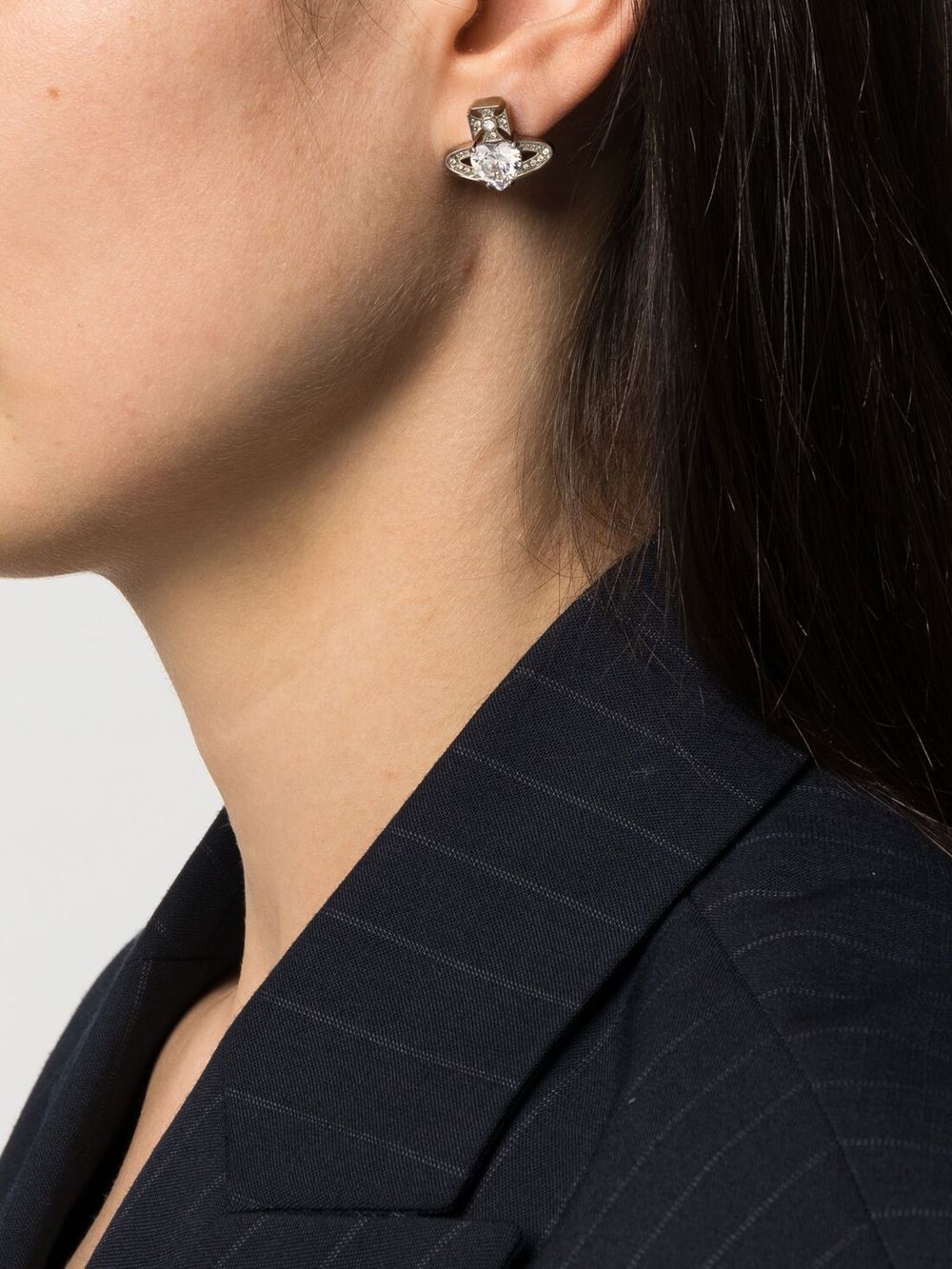 Vivienne Westwood Ariella クリスタル ピアス | シルバートーン