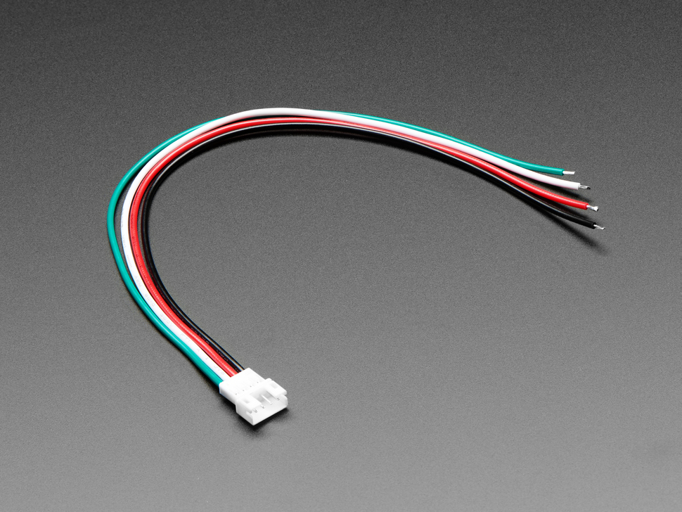 JST PH 2mm 4-Pin Socket to Color Coded Cable - 200mm : Adafruit