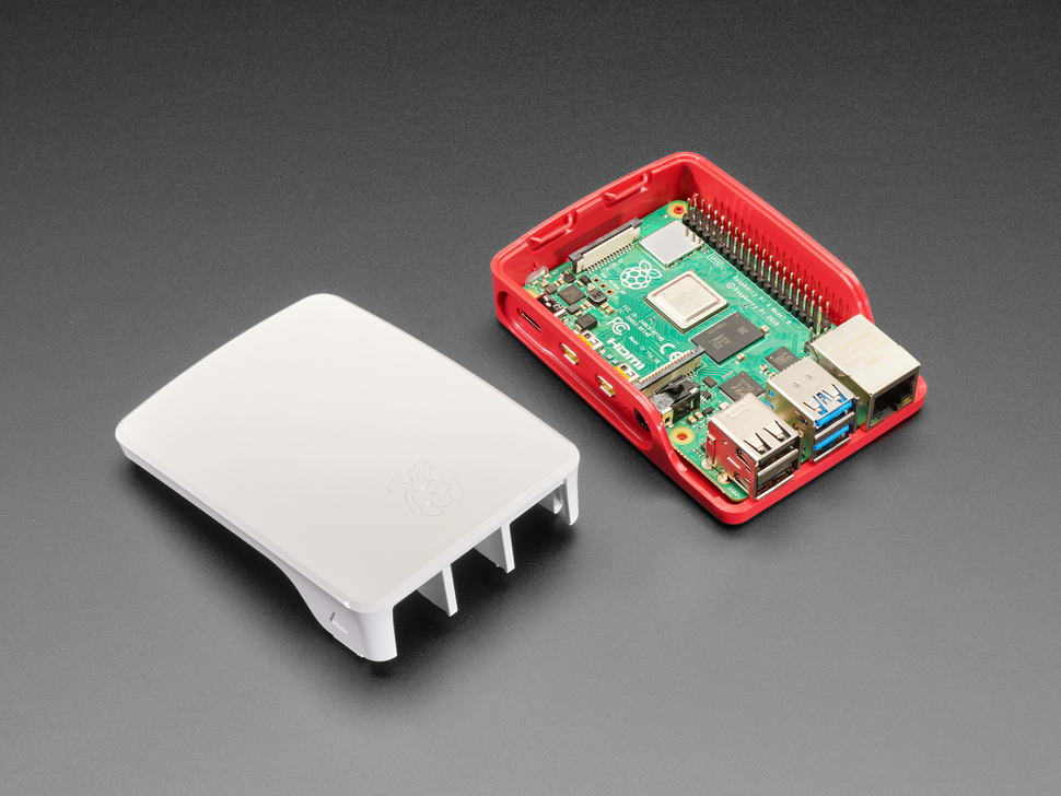 Official Raspberry Pi Foundation Raspberry Pi 4 Case - Red White