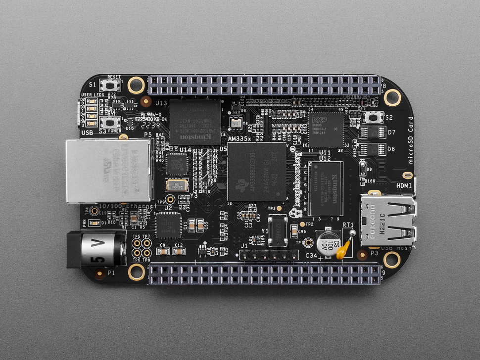 BeagleBone Black Rev C - 4GB - Pre-installed Debian : Adafruit