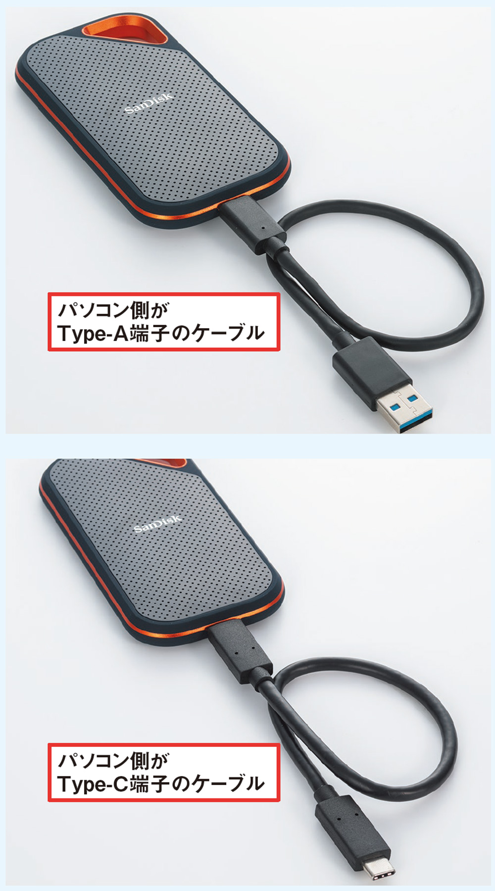 外付けSSD シルバー USB-C接続