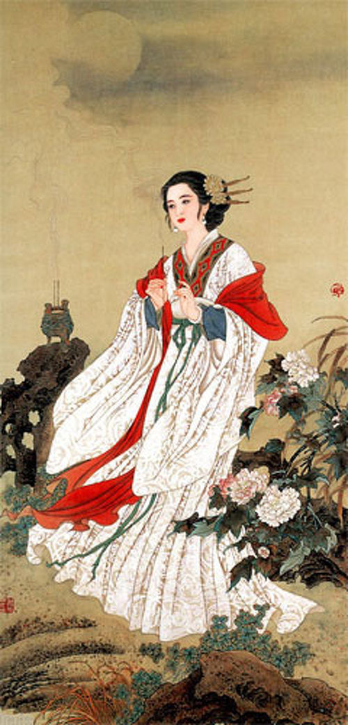 掛け軸 中国歴史美人図 昭君出塞・貂蝉拝月・貴妃醉酒