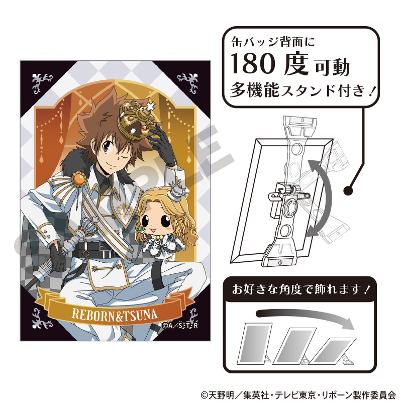 家庭教師ヒットマンREBORN 沢田綱吉 キャラバッジ 天野明展 リボーン
