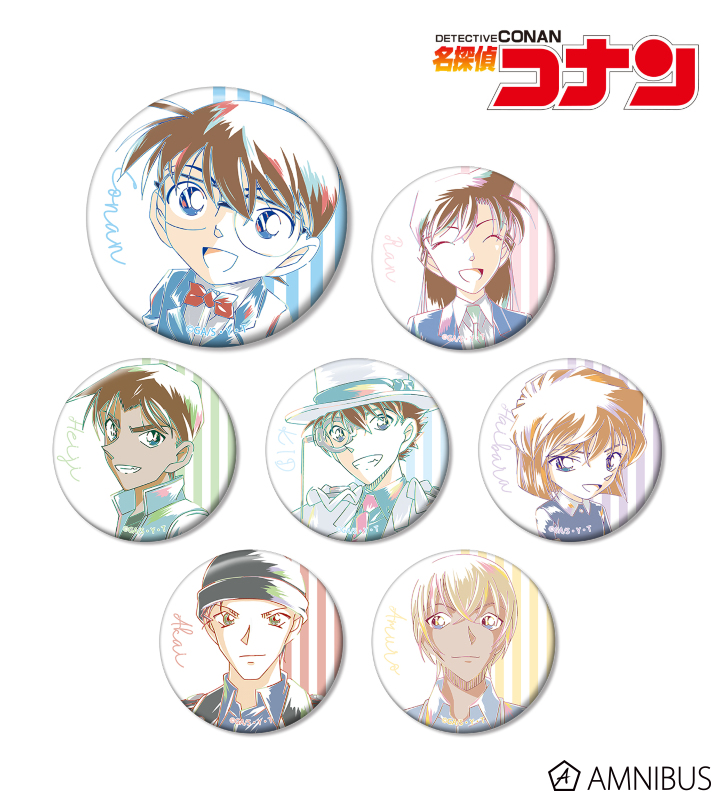 名探偵コナン 警察学校組 Ani-Art スクエア缶バッジ 名探偵コナン Ani-Art