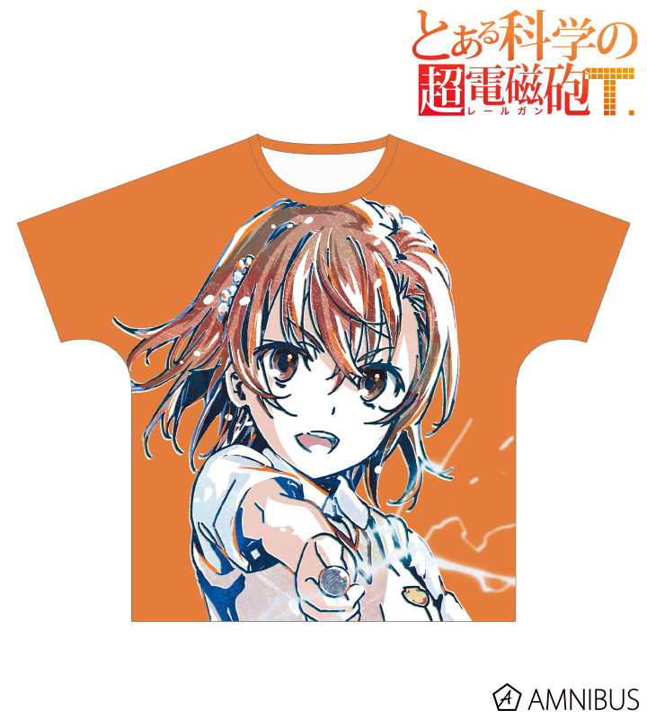 とある科学の超電磁砲T - 御坂美琴 Ani-Art フルグラフィックTシャツ