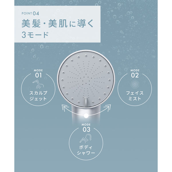 SALONIA（サロニア）シャワーヘッド ファインバブルクリア ホワイト